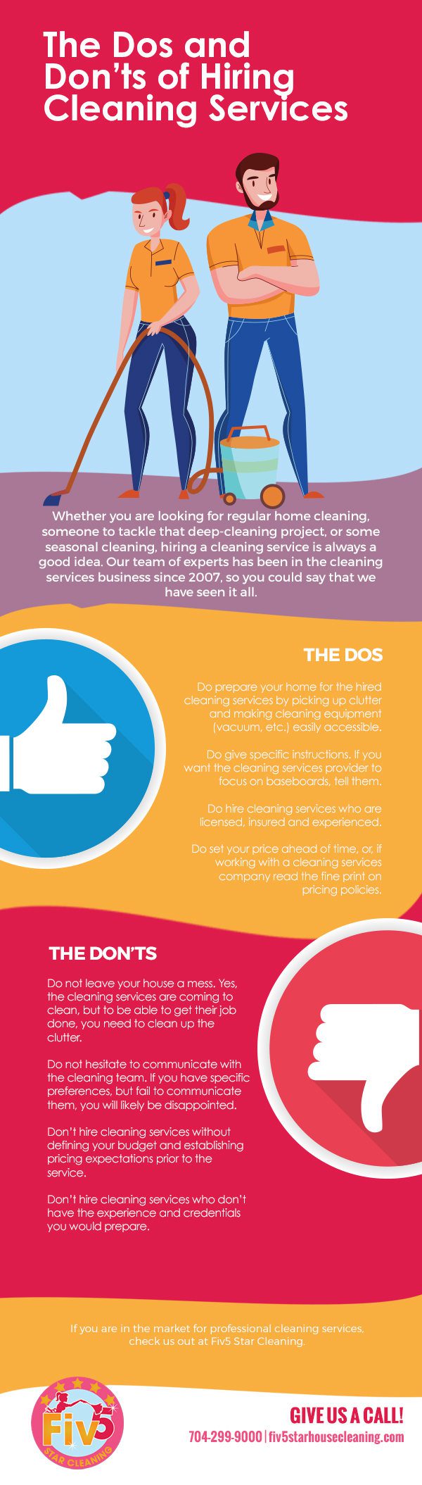 The Dos and Don’ts of Hiring Cleaning Services